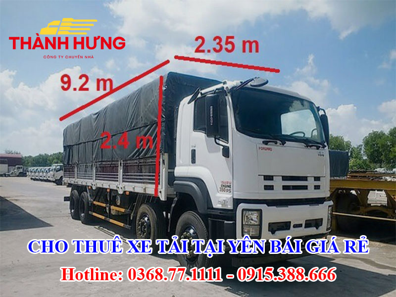 Cho Thuê Xe Tải Tại Yên Bái Giá Rẻ